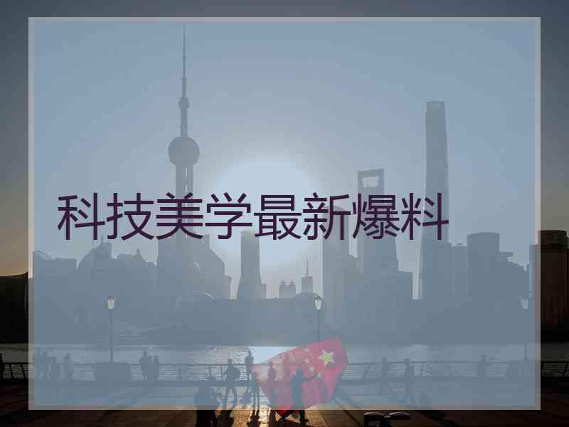 科技美学最新爆料 科技美学最新爆料