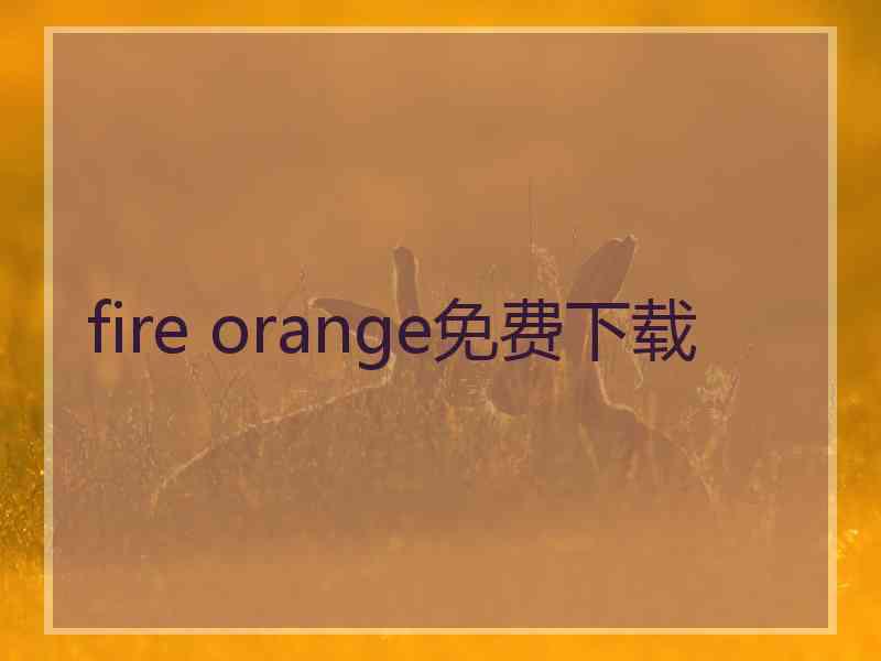 fire orange免费下载 fire orange免费下载