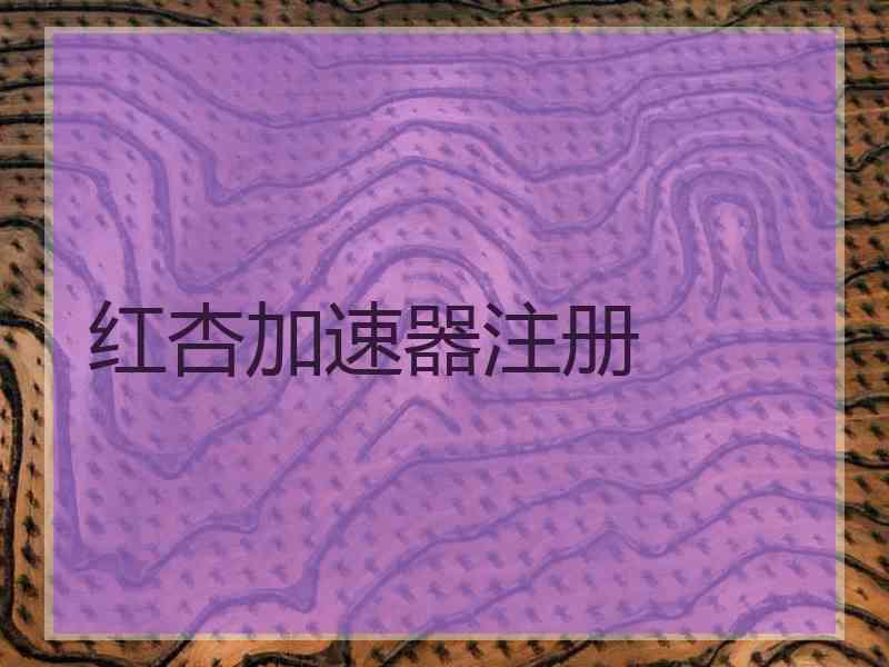 红杏加速器注册 红杏加速器注册