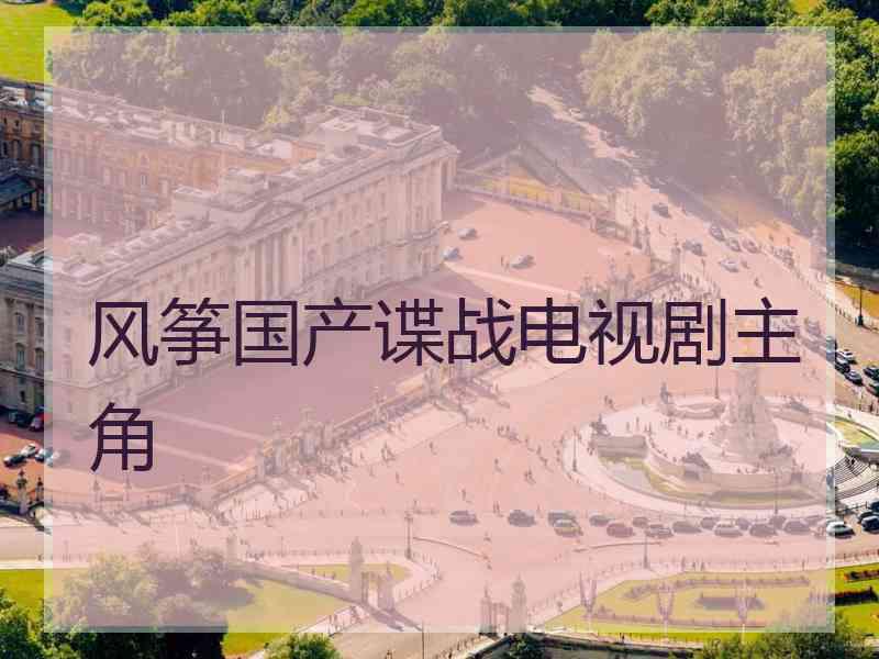 风筝国产谍战电视剧主角 风筝国产谍战电视剧主角