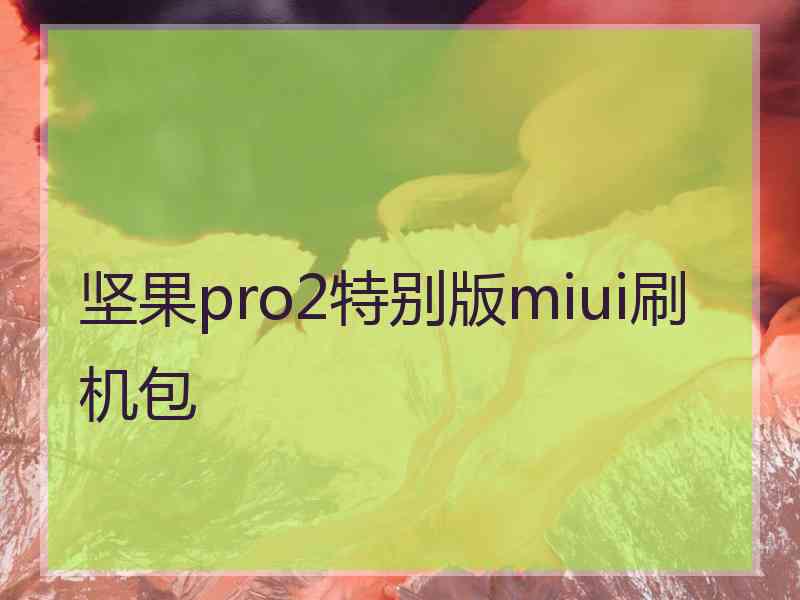 坚果pro2特别版miui刷机包