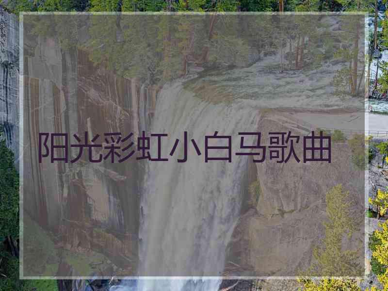 阳光彩虹小白马歌曲 阳光彩虹小白马歌曲