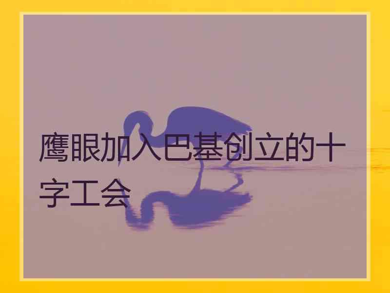 鹰眼加入巴基创立的十字工会 鹰眼加入巴基创立的十字工会