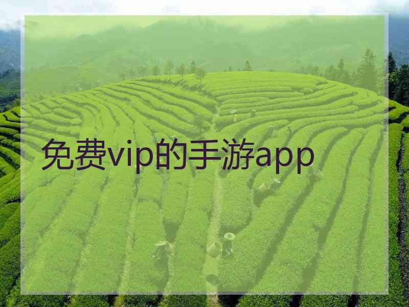 免费vip的手游app 免费vip的手游app