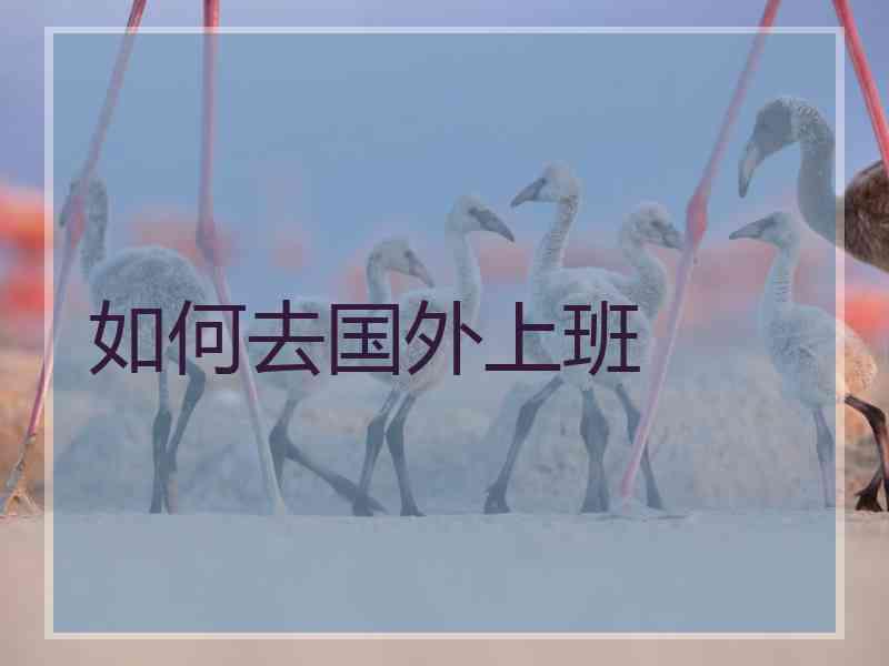 如何去国外上班 如何去国外上班
