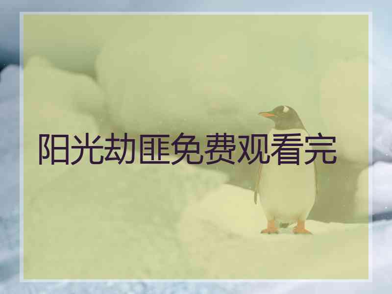 阳光劫匪免费观看完 阳光劫匪免费观看完