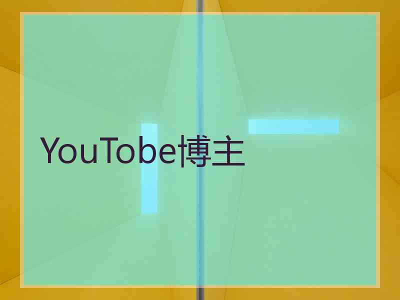 YouTobe博主 YouTobe博主