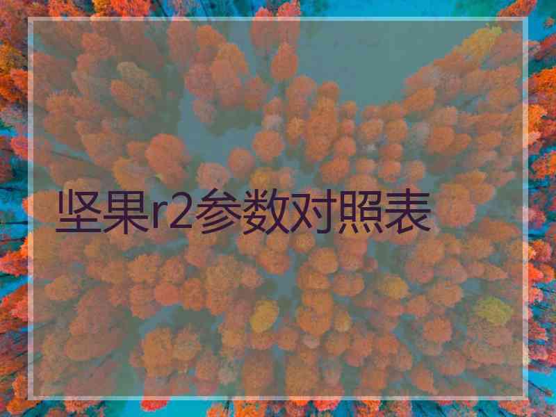 坚果r2参数对照表 坚果r2参数对照表