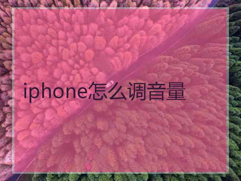 iphone怎么调音量 iphone怎么调音量