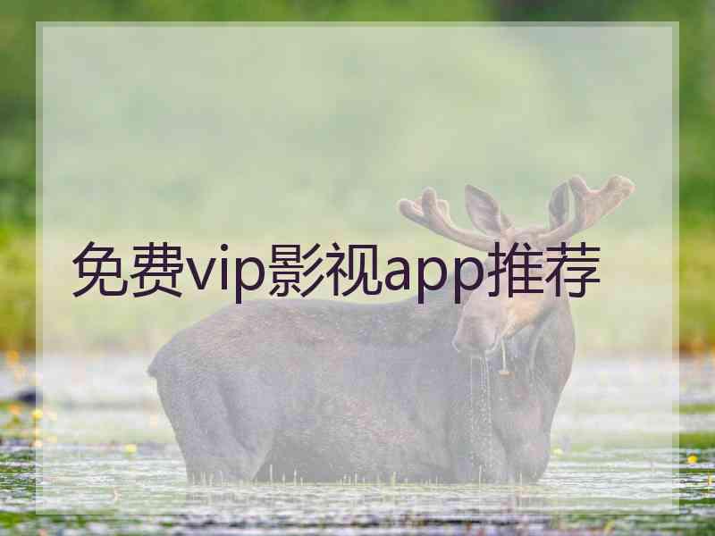 免费vip影视app推荐
