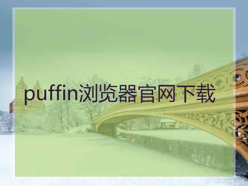 puffin浏览器官网下载 puffin浏览器官网下载