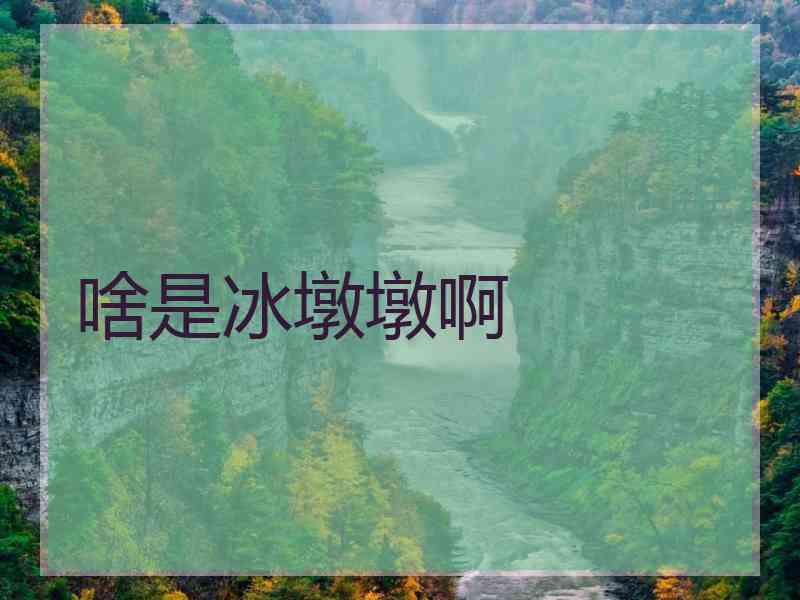 啥是冰墩墩啊 啥是冰墩墩啊