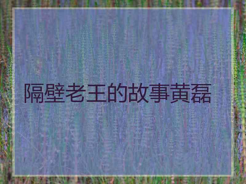 隔壁老王的故事黄磊 隔壁老王的故事黄磊