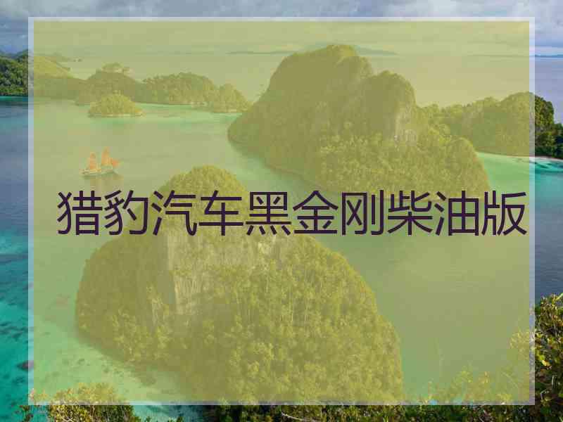 猎豹汽车黑金刚柴油版 猎豹汽车黑金刚柴油版