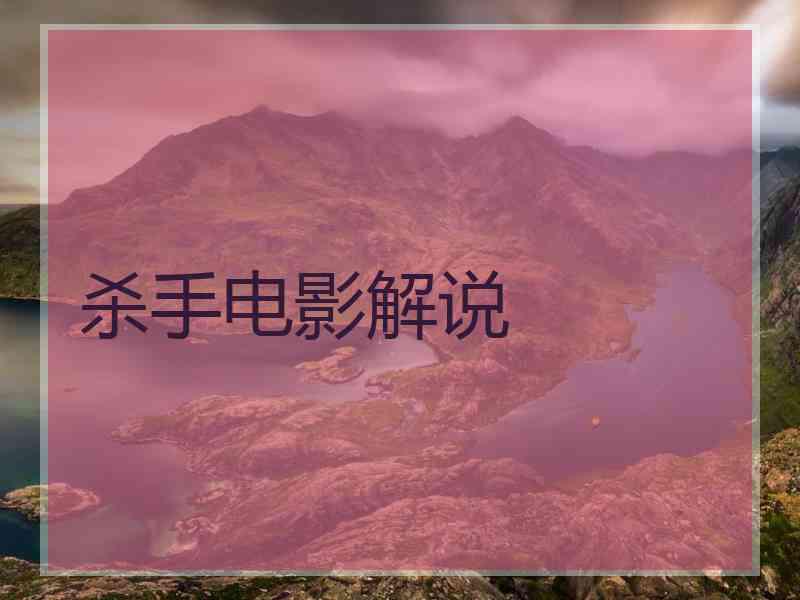 杀手电影解说 杀手电影解说