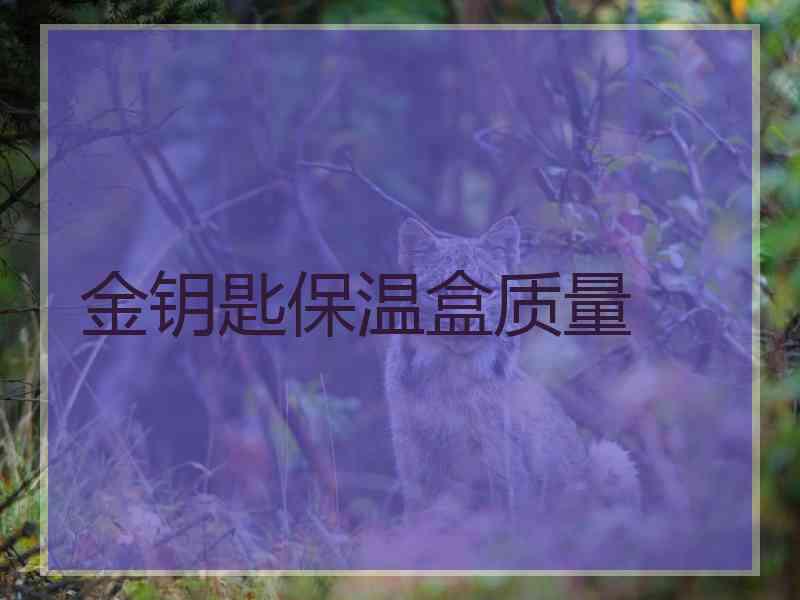 金钥匙保温盒质量 金钥匙保温盒质量