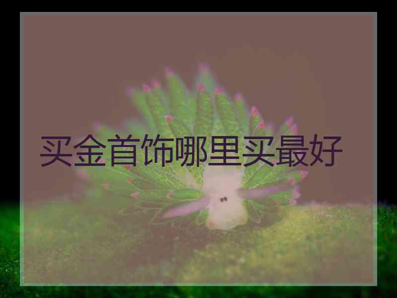 买金首饰哪里买最好 买金首饰哪里买最好