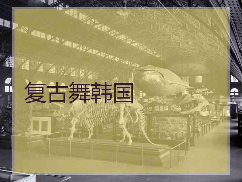复古舞韩国 复古舞韩国