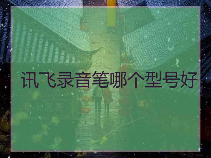 讯飞录音笔哪个型号好 讯飞录音笔哪个型号好