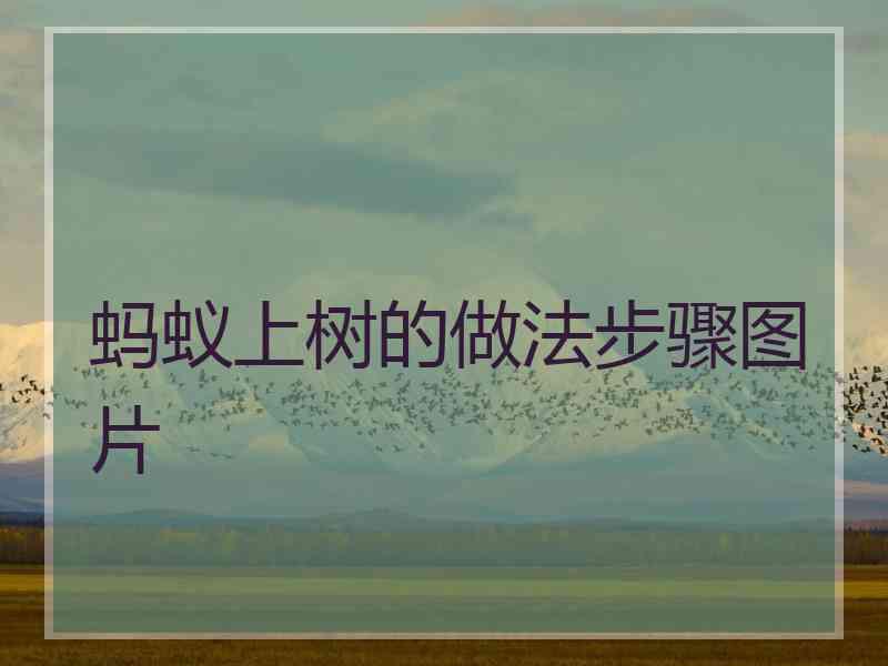 蚂蚁上树的做法步骤图片 蚂蚁上树的做法步骤图片