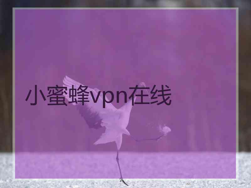 小蜜蜂vpn在线 小蜜蜂vpn在线