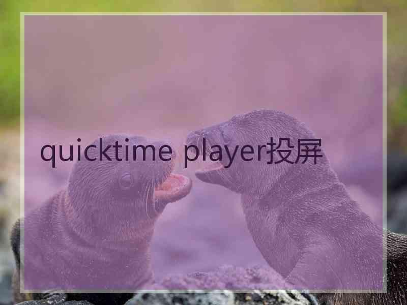 quicktime player投屏