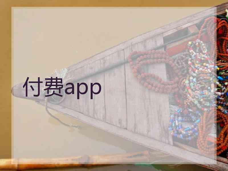 付费app 付费app