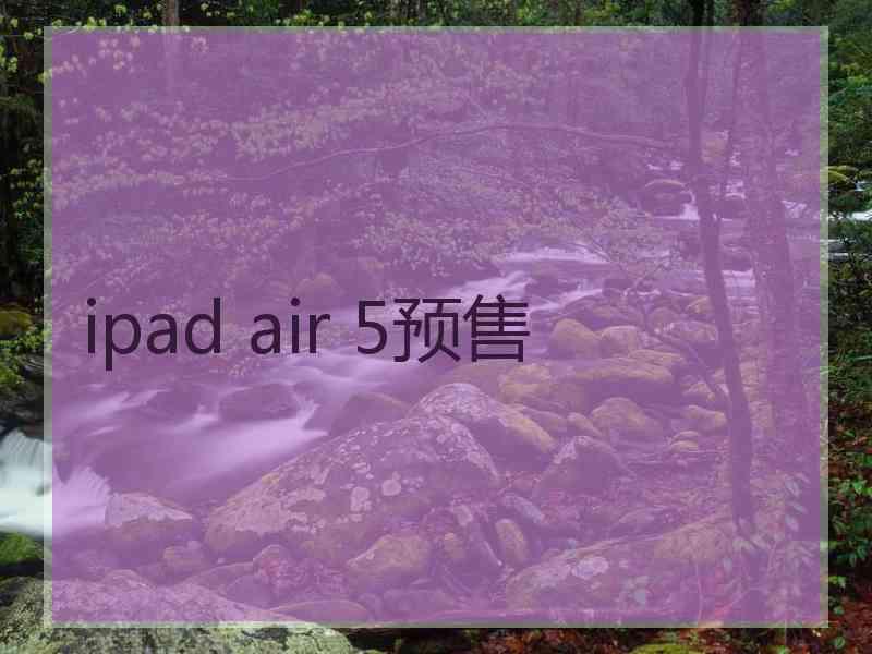 ipad air 5预售
