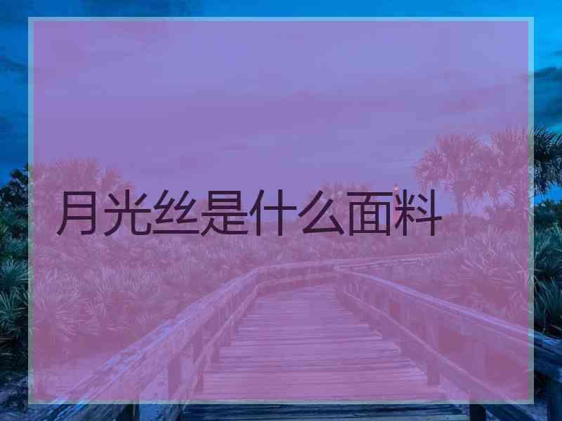 月光丝是什么面料 月光丝是什么面料