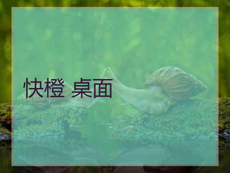 快橙 桌面 快橙 桌面