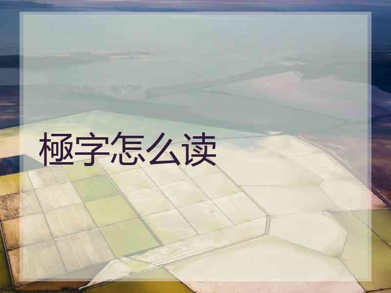 極字怎么读 極字怎么读