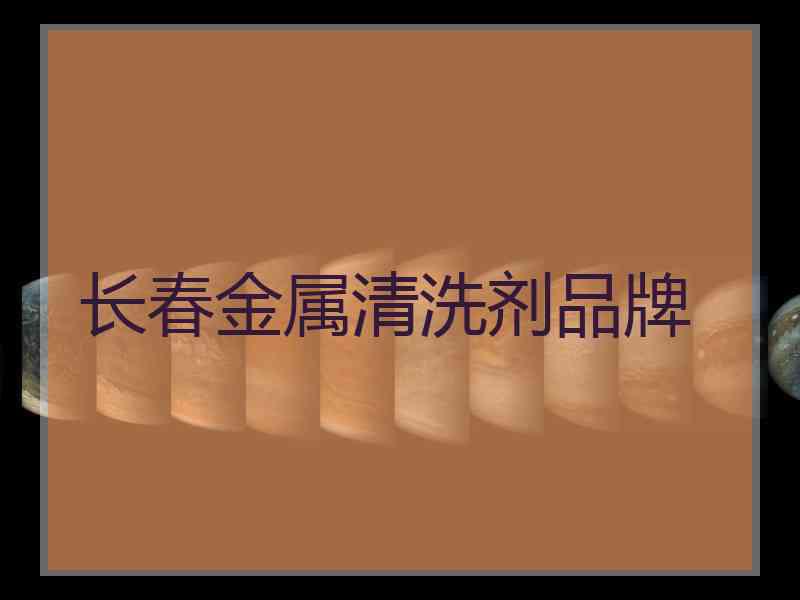 长春金属清洗剂品牌 长春金属清洗剂品牌