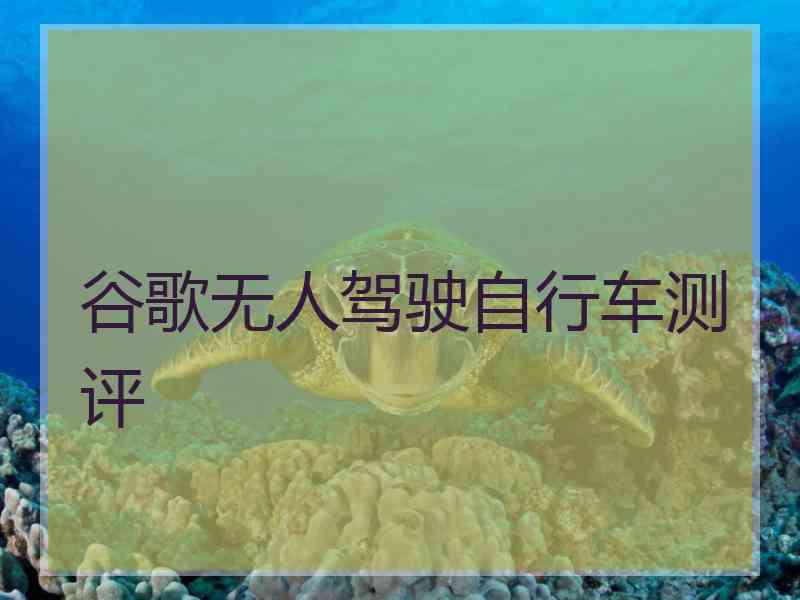 谷歌无人驾驶自行车测评 谷歌无人驾驶自行车测评