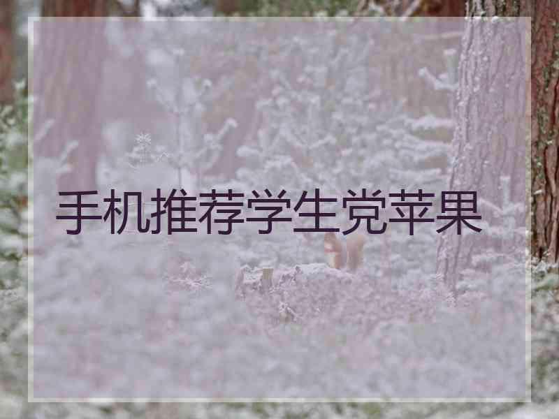 手机推荐学生党苹果 手机推荐学生党苹果