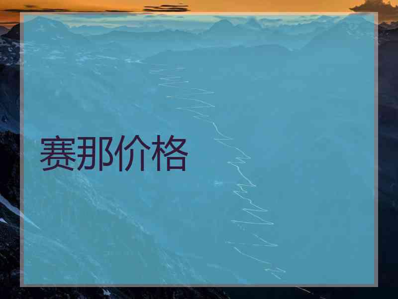 赛那价格 赛那价格