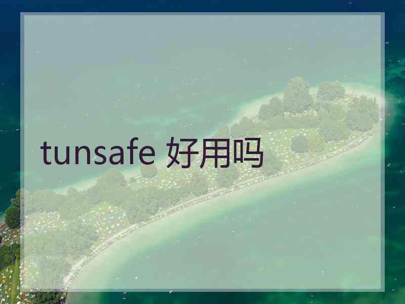 tunsafe 好用吗 tunsafe 好用吗