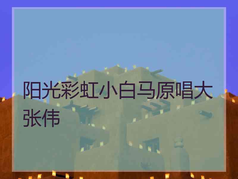 阳光彩虹小白马原唱大张伟 阳光彩虹小白马原唱大张伟