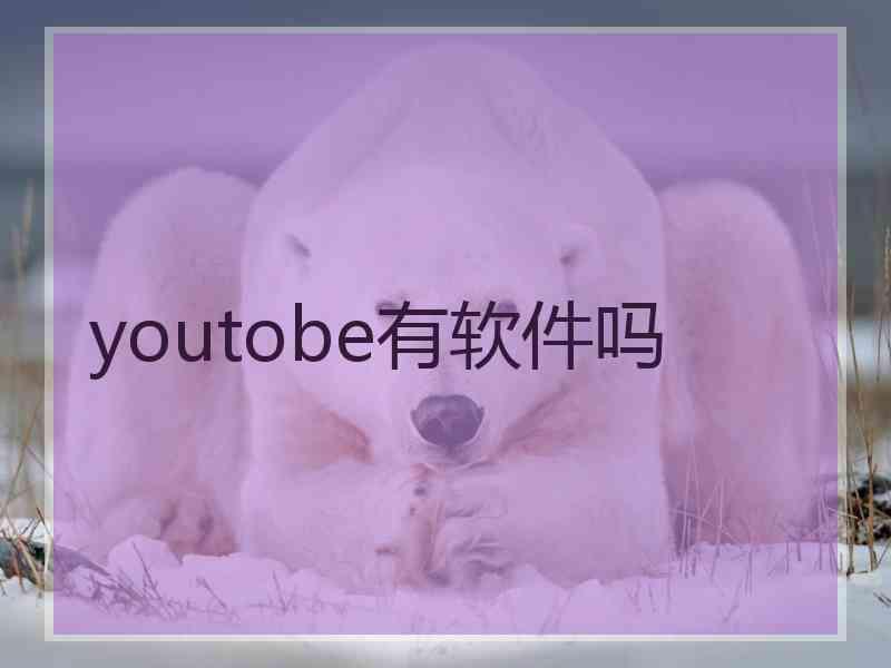 youtobe有软件吗 youtobe有软件吗
