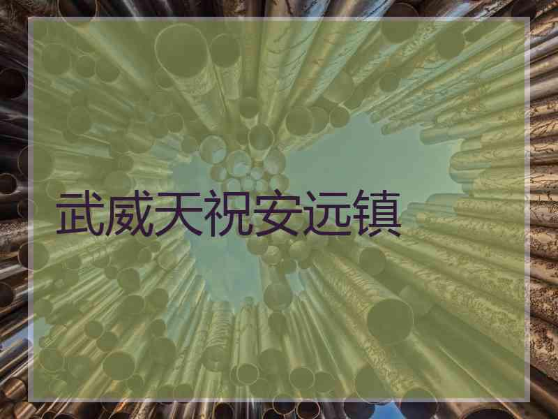 武威天祝安远镇