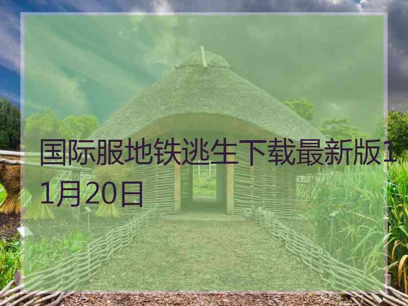 国际服地铁逃生下载最新版11月20日