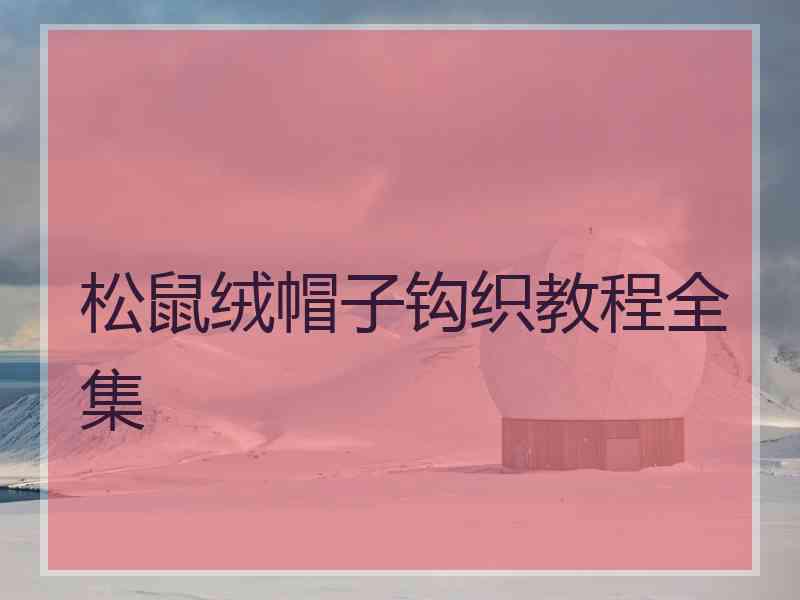 松鼠绒帽子钩织教程全集
