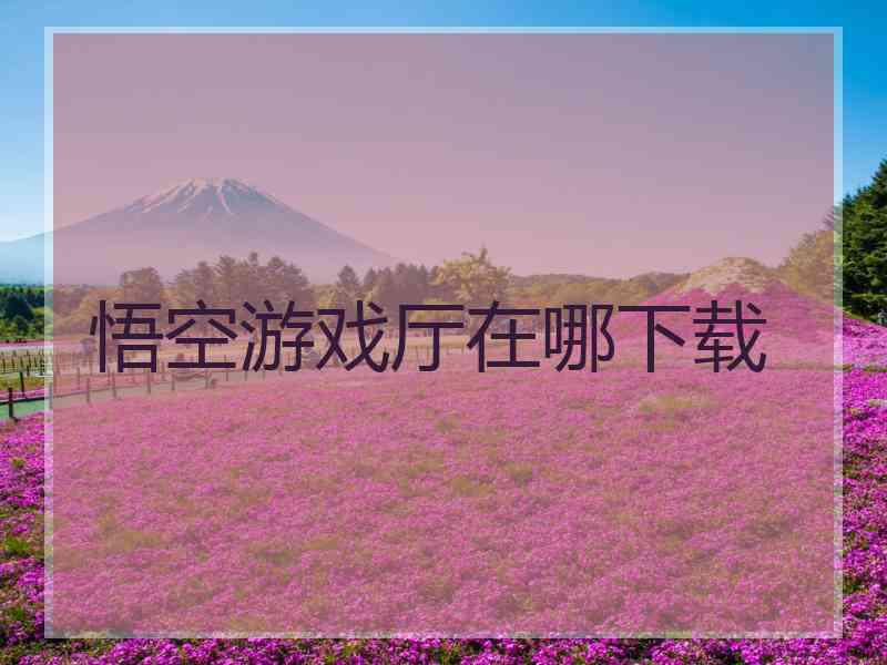 悟空游戏厅在哪下载