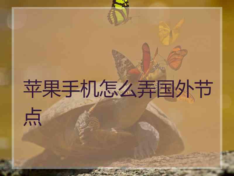 苹果手机怎么弄国外节点