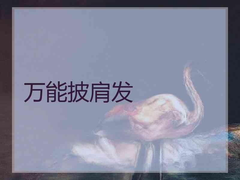 万能披肩发