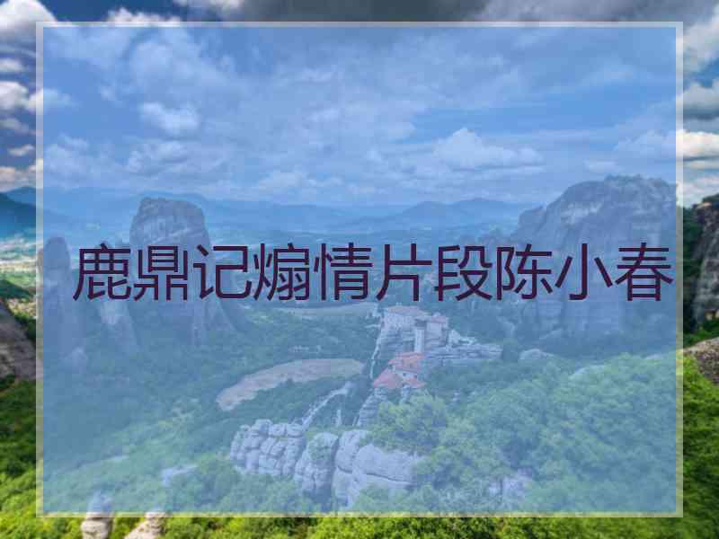 鹿鼎记煽情片段陈小春