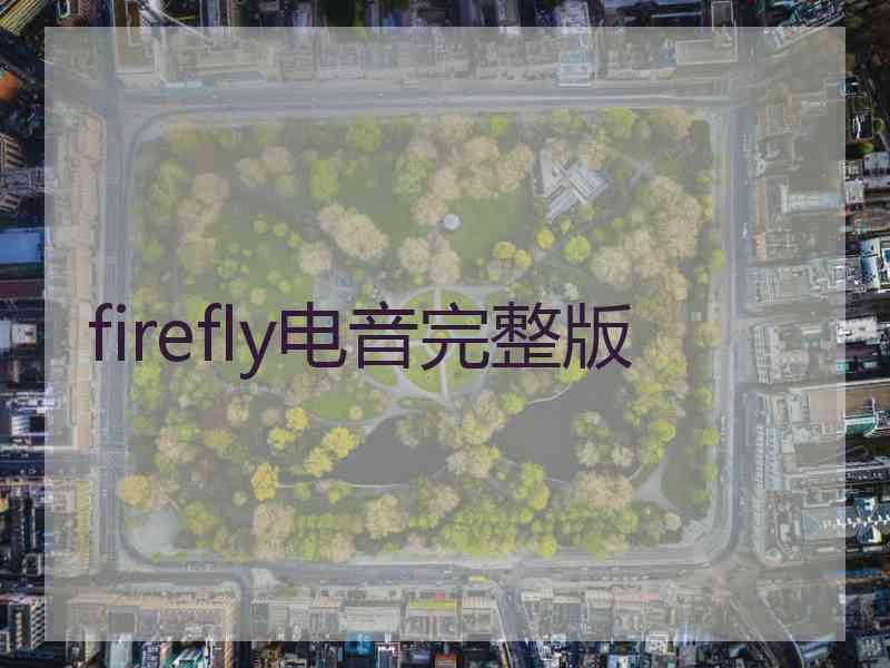 firefly电音完整版