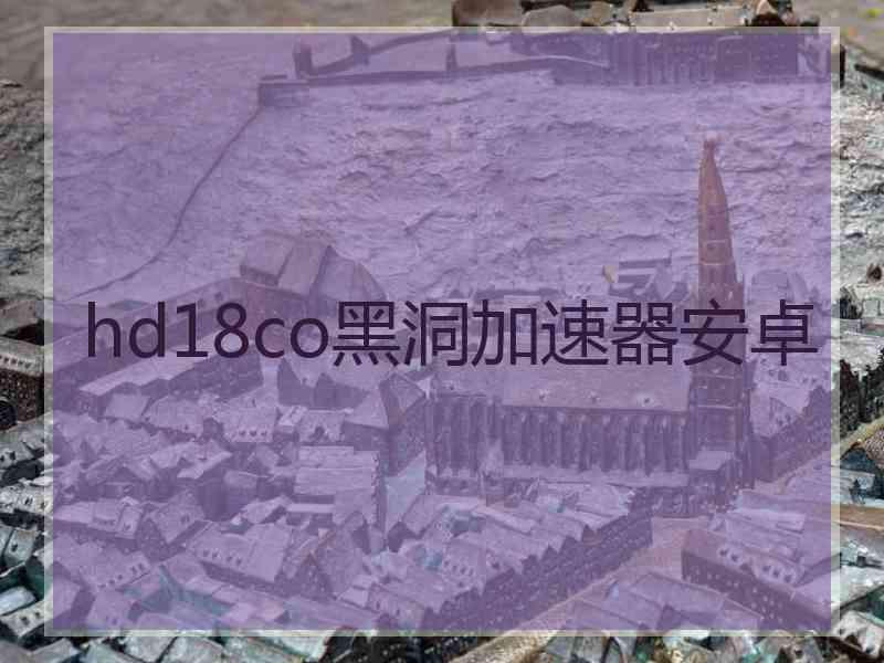 hd18co黑洞加速器安卓