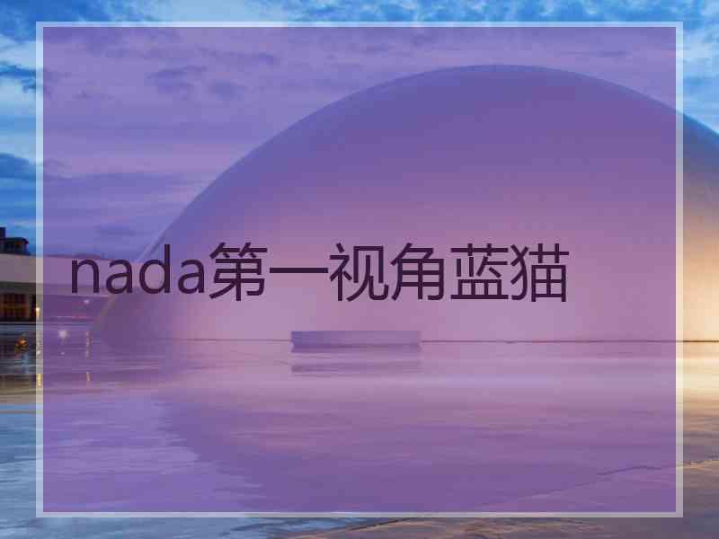 nada第一视角蓝猫