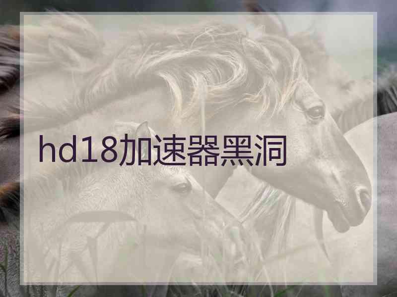 hd18加速器黑洞