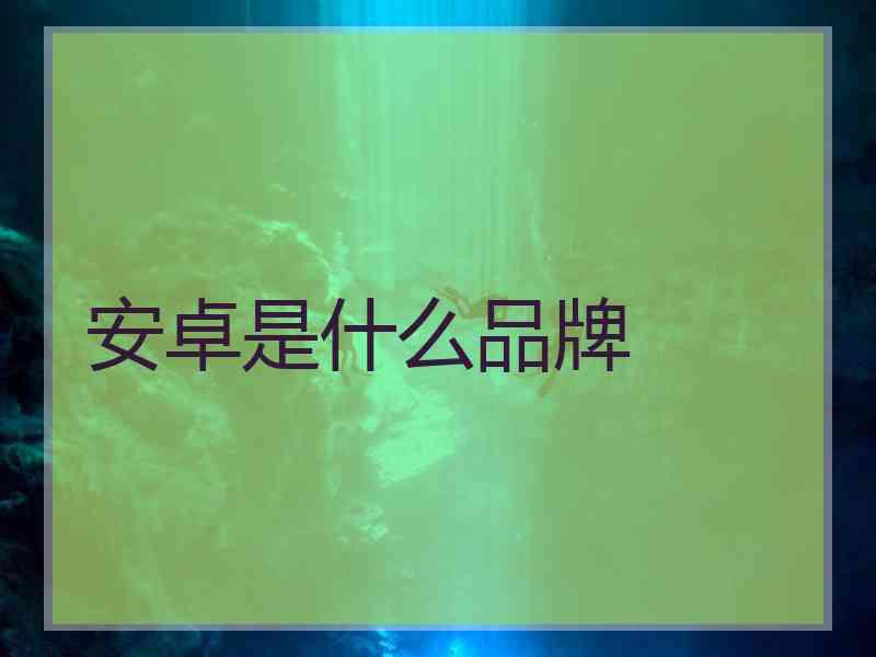 安卓是什么品牌